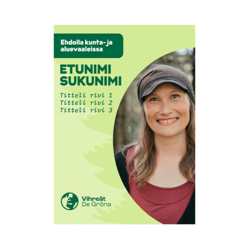 A6 Flyer yksipuoleinen metsäteema taustallinen kuva
